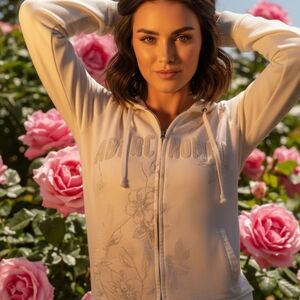 🌸 VINTAGE ABERCROMBIE & FITCH FLORAL ZIP-UP 🌸